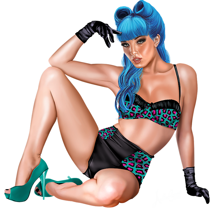 aqua blue babe (700x685, 644Kb)