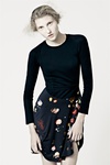  Marios Schwab Resort 2012 Combo Printed Longsleeve Dress (466x700, 68Kb)