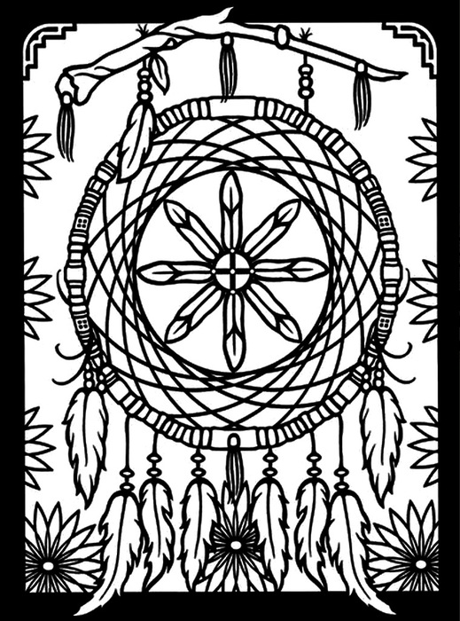 470075-004 Dreamcatchers Stained Glass Coloring Book (519x700, 145Kb)