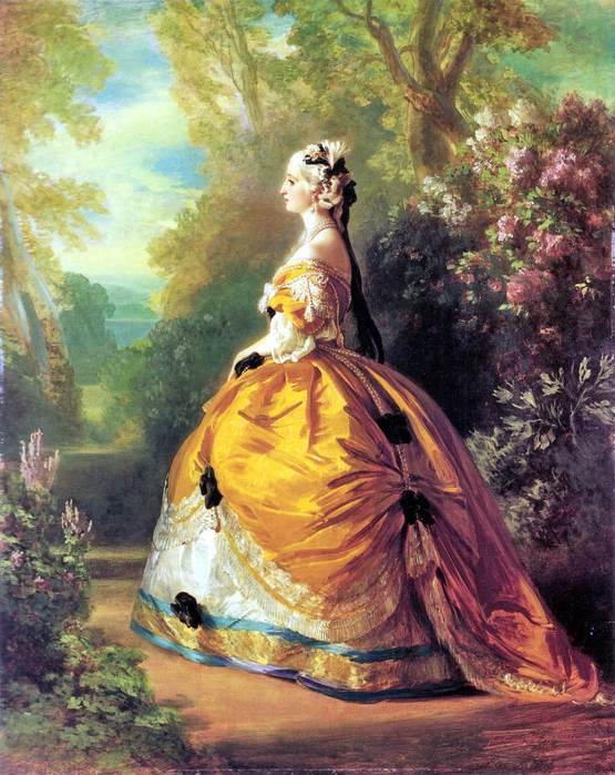 Cesarzowa Eugenie przebrana za  Marie Antoinette żona Napoleona III (555x700, 71Kb)