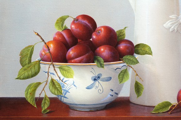 Plums, Bowl & Italian Jug (579x386, 53Kb)