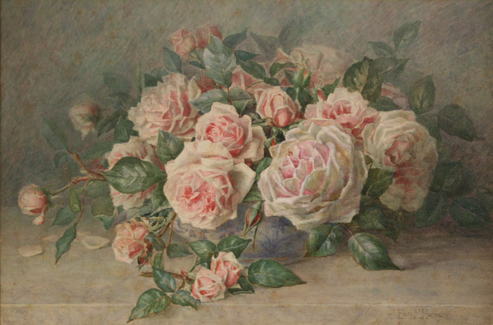 Edith M. Harms - 'Pink Roses' (700x462, 99Kb)