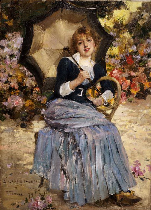 Girl with a Parasol, Jules Bastien-Lepage (504x700, 173Kb)