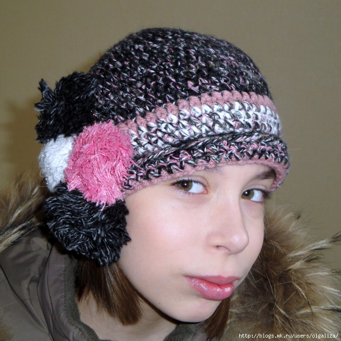 Женская шапка и шарф спицами схема жаккардового узора вязаной шапки