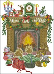 3937664_EvaRosenstandChildrennearafireplace (205x280, 20Kb)