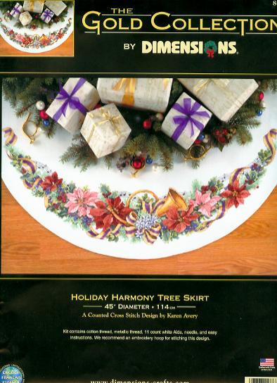 Dimensions 8671 Holiday Harmony Tree Skirt (394x544, 47Kb)