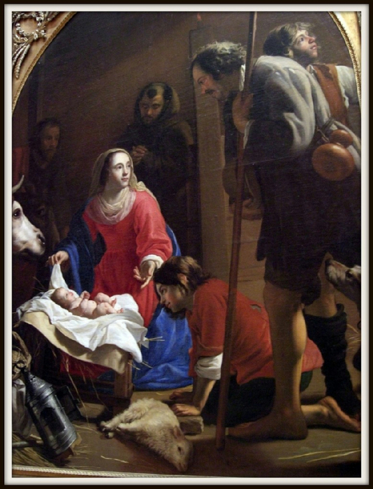 Kunsthistorisches Museum ~ Adoration of the Shepherds in the background of the St_ Franz V _ Assisi) (534x700, 406Kb)