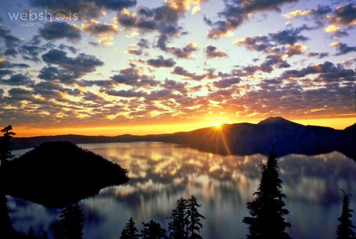 Proshots - Sunrise Over Crater Lake, Cascade Range, Oregon - Professional Photos (700x470, 741Kb)