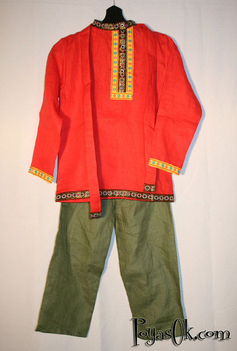Косоворотка / Льняная рубаха в народном стиле 