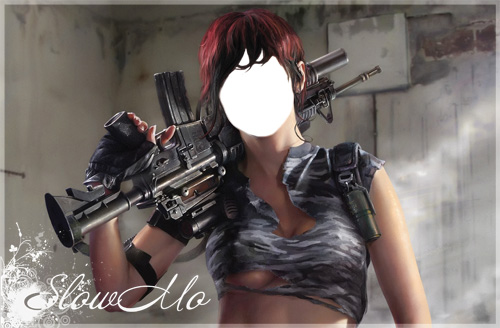 Templates for photoshop, Psd, Psd-costumes, Psd- , , ,   , , /1321120325_Girl_weapon_Cover (500x328, 85Kb)