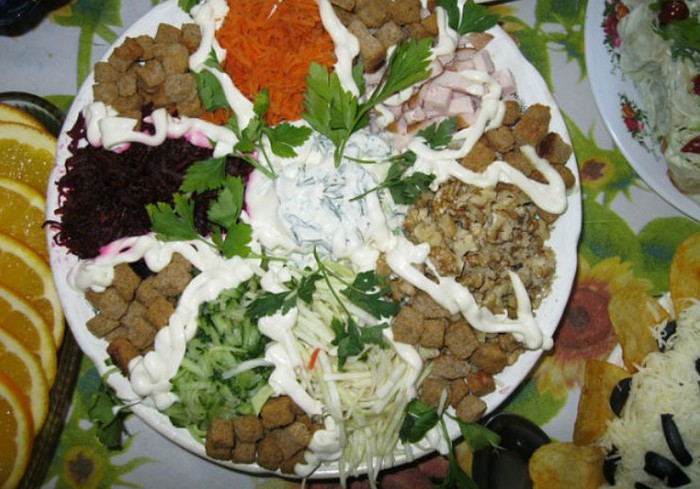 Салат горка рецепт с фото классический рецепт
