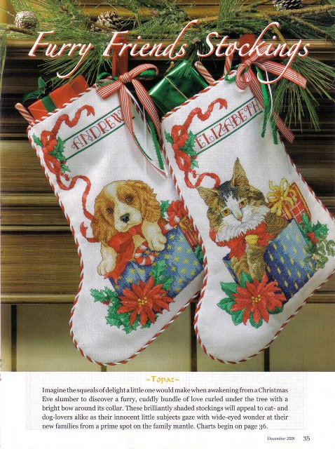 22  Vermillion Stitchery. Furry Friends Stocking (478x640, 123Kb)
