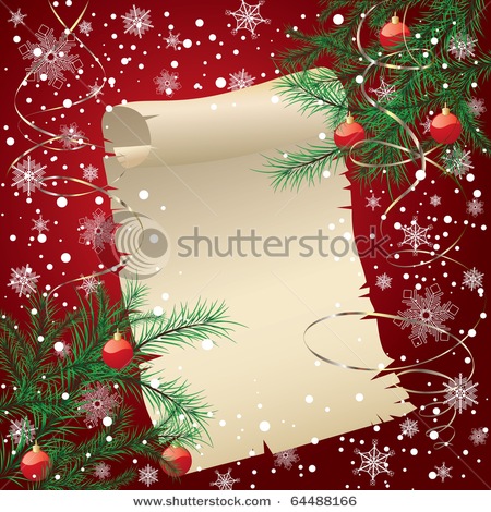 stock-photo-red-christmas-background-with-spruce-branches-and-old-paper-64488166 (450x470, 102Kb)