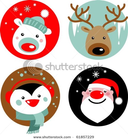 stock-vector-christmas-characters-santa-reindeer-penguin-and-polar-bear-61857229 (430x470, 57Kb)