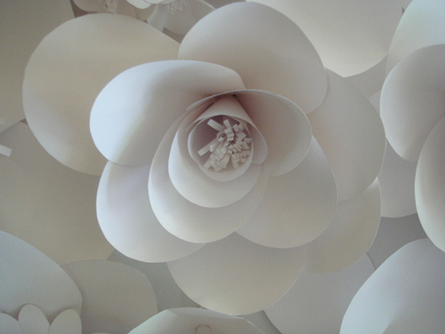 Large paper flowers / Большие цветы из бумаги / Декор цветами / DIY TSVORIC