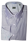  Paul Smith London Line Purple Mens Slim Fit Stripe Shirt (465x700, 226Kb)