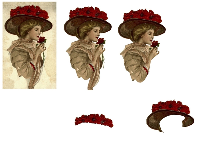 femme chapeau fleur rouge (700x525, 140Kb)