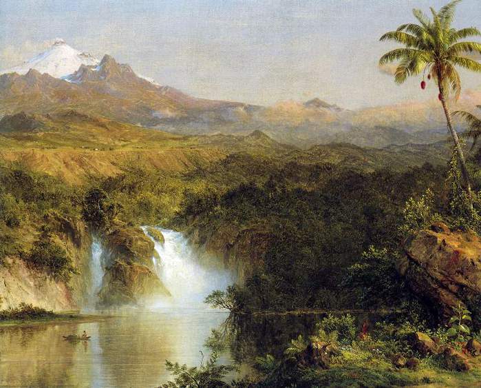 View of Cotopaxi, Ecuador Detail by Frederick Edwin Church (700x563, 71Kb)
