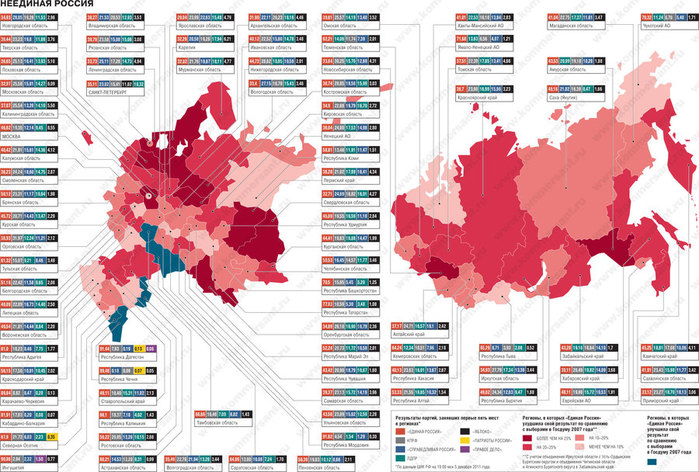 Карта единой россии