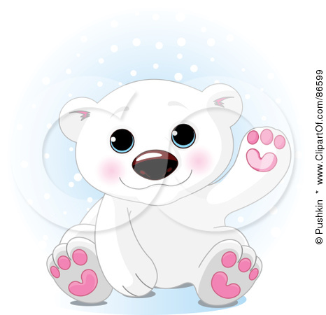 86599-Royalty-Free-RF-Clipart-Illustration-Of-A-Cute-Baby-Polar-Bear-Sitting-In-The-Snow-And-Waving (466x450, 47Kb)