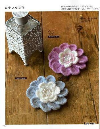 Hand Knitted Corsages 71 (352x455, 46Kb)