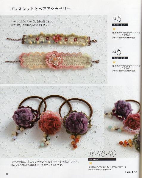Hand Knitted Corsages 62 (477x601, 66Kb)