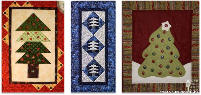 111114 Christmas trees, free patterns montage 6, quiltinspiration.blogspot.com (700x330, 155Kb)