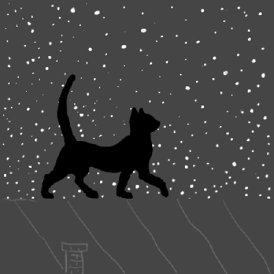 Черный кот (400x400, 131Kb)