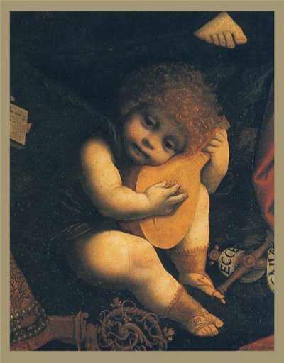 Bernardino Lanino, Madonna and Child with Saints (400x512, 37Kb)