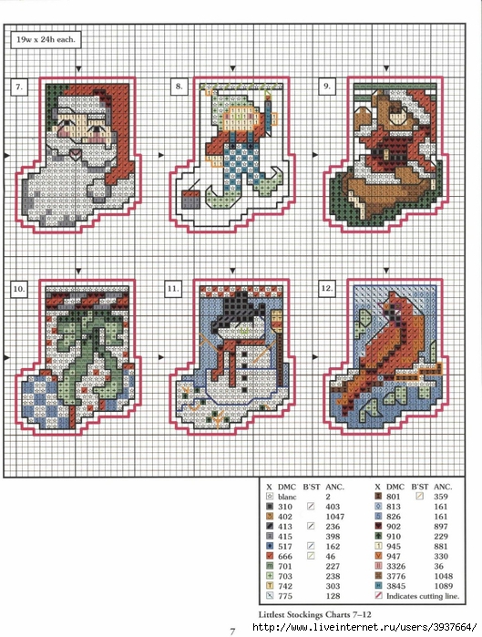78 xmas ornaments charts 7-12 (529x700, 332Kb)