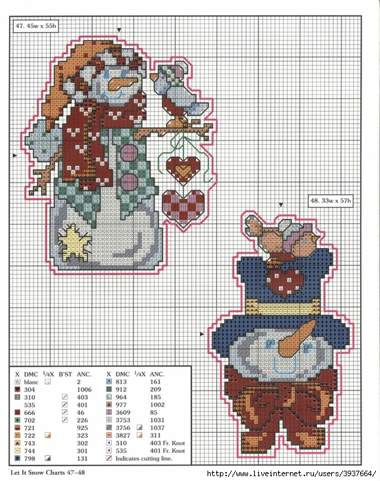 78 xmas ornaments charts 47-48 (553x700, 366Kb)