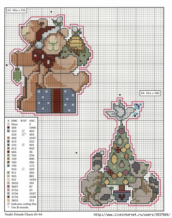 78 xmas ornaments charts63-64 (553x700, 363Kb)