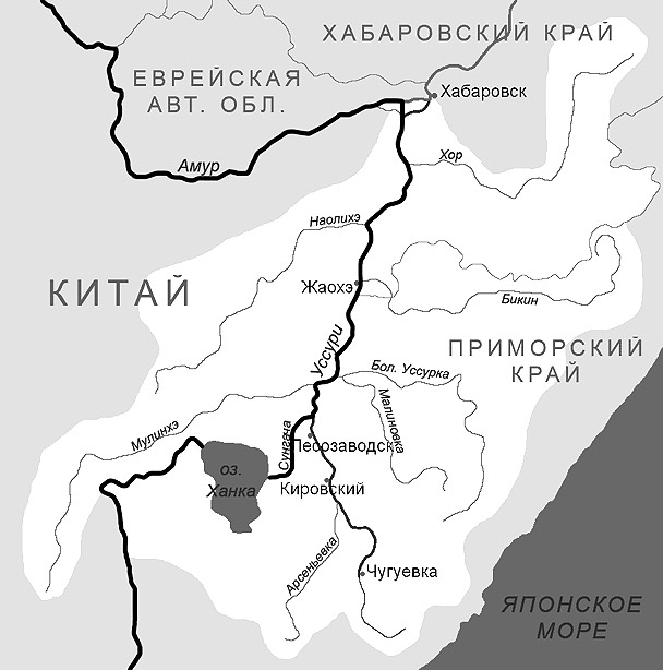 Хабаровск китай карта