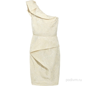 one-shoulder-silk-blend-dress-plate-lela-rose (300x300, 18Kb)