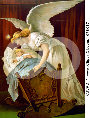 1078087-Angel-Rocking-A-Baby-Cradle (345x450, 96Kb)