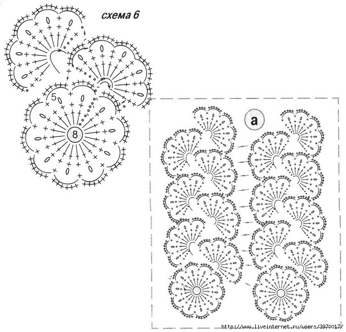 Схемы ленточное кружево крючком схемы и модели