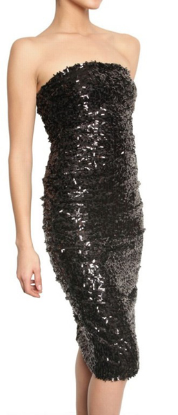Dolce & Gabbana Sequined Cotton Net Dress (258x600, 92Kb)
