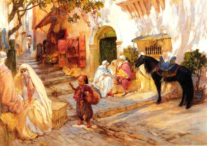 Bridgeman_Frederick_Arthur_A_Street_in_Algeria (700x496, 275Kb)