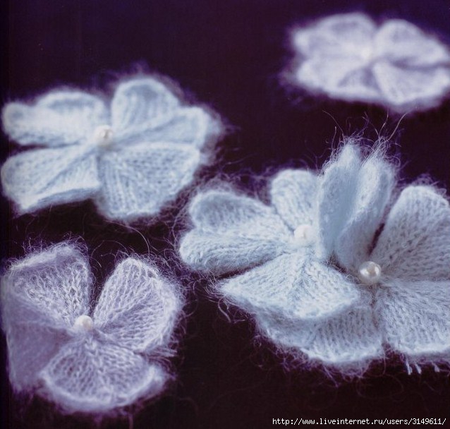 Цветок спицами (Вязаные цветы) – Журнал Вдохновение Рукодельницы