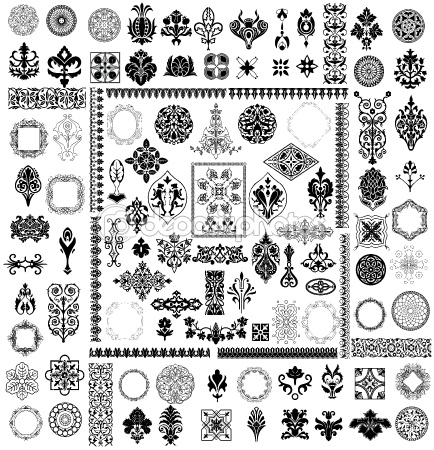 dep_3242273-Different-style-design-elements (434x450, 120Kb)