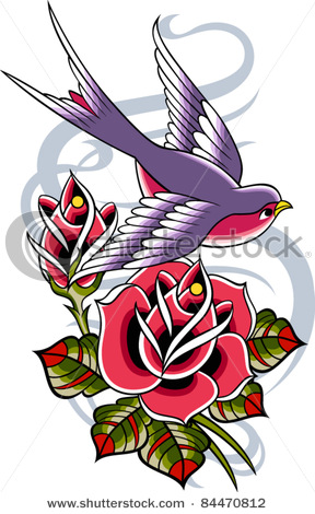 stock-vector-bird-with-rose-flower-84470812 (288x470, 67Kb)