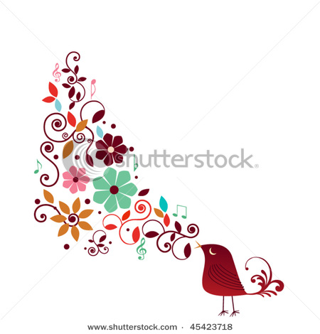 stock-vector-singing-stylized-bird-45423718 (450x470, 48Kb)