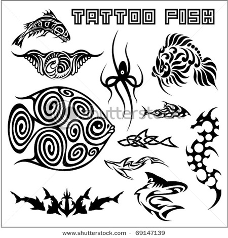 stock-vector-tattoo-fish-69147139 (450x470, 77Kb)