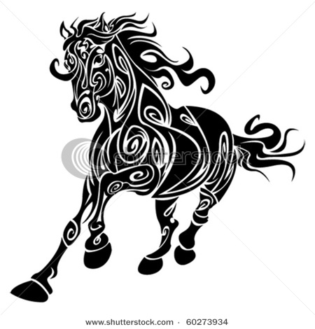 stock-vector-tribal-horse-60273934 (450x470, 46Kb)