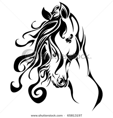 stock-vector-tribal-horse-portrait-65813197 (450x470, 44Kb)