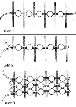 Плетение из бисера на станке для начинающих схемы