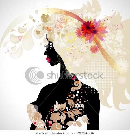 stock-vector-abstract-decorative-composition-with-girl-72714004 (450x470, 79Kb)