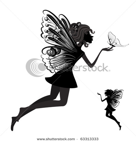 stock-vector-silhouette-of-a-fairy-with-butterfly-63313333 (450x470, 38Kb)
