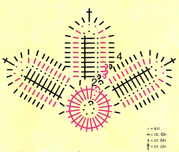 Вязаный нарцисс крючком схемы с описанием