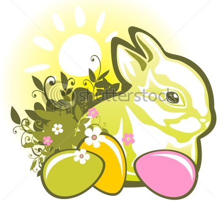 stock-photo-easter-eggs-and-rabbit-on-a-green-striped-background-31656223 (443x402, 111Kb)